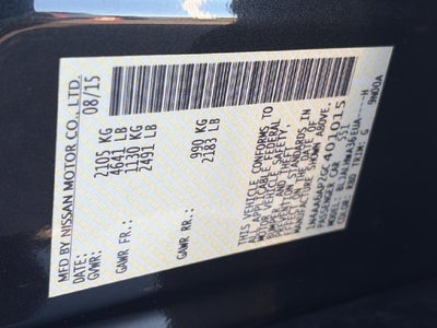 2016 Nissan Maxima 3.5 Platinum