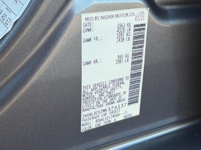 2021 Nissan Altima 2.5 SR