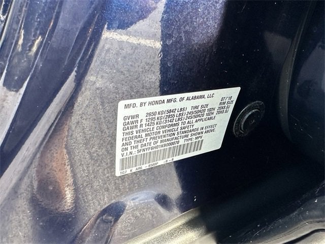 2019 Honda Pilot Elite