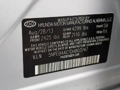 2013 Hyundai Sonata GLS