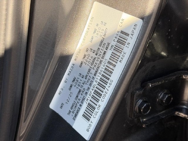 2026 Mazda Mazda3 Sedan 2.5 S Select Sport