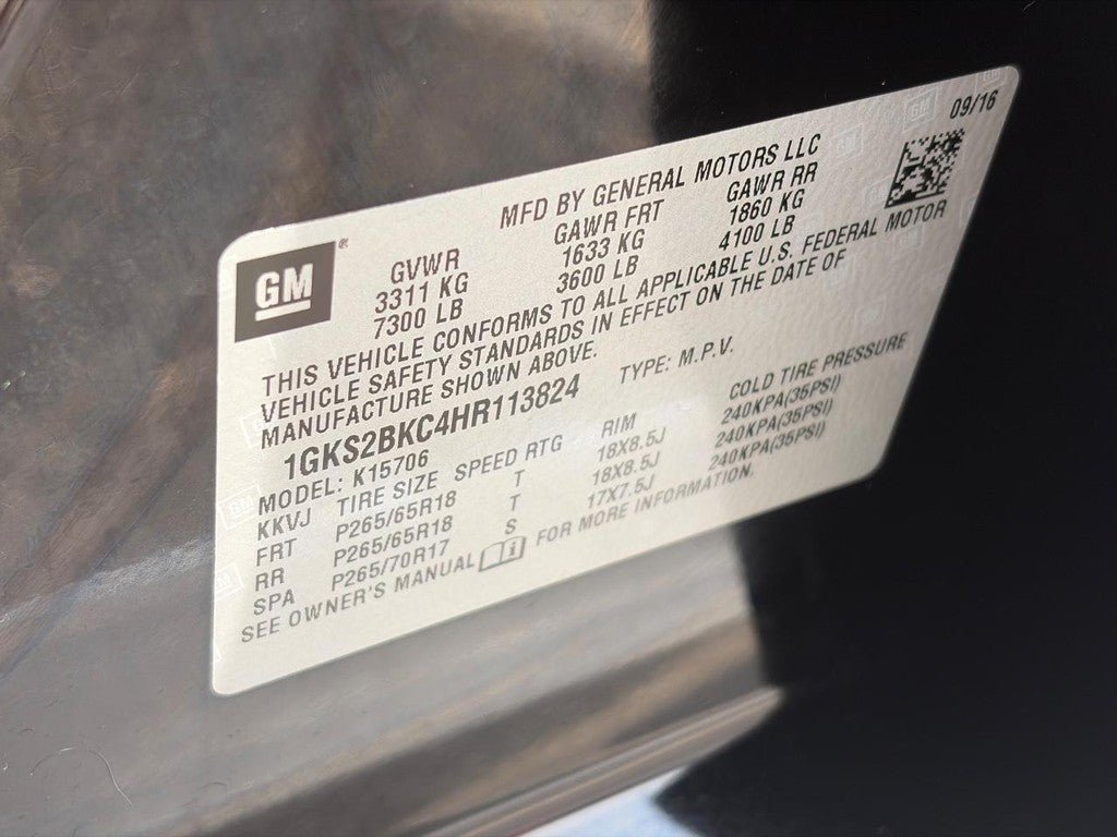2017 GMC Yukon 4WD 4dr SLT