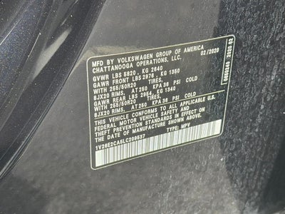 2020 Volkswagen Atlas Cross Sport 3.6L V6 SE w/Technology 4MOTION