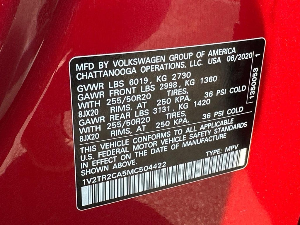 2021 Volkswagen Atlas 3.6L V6 SEL Premium 4MOTION