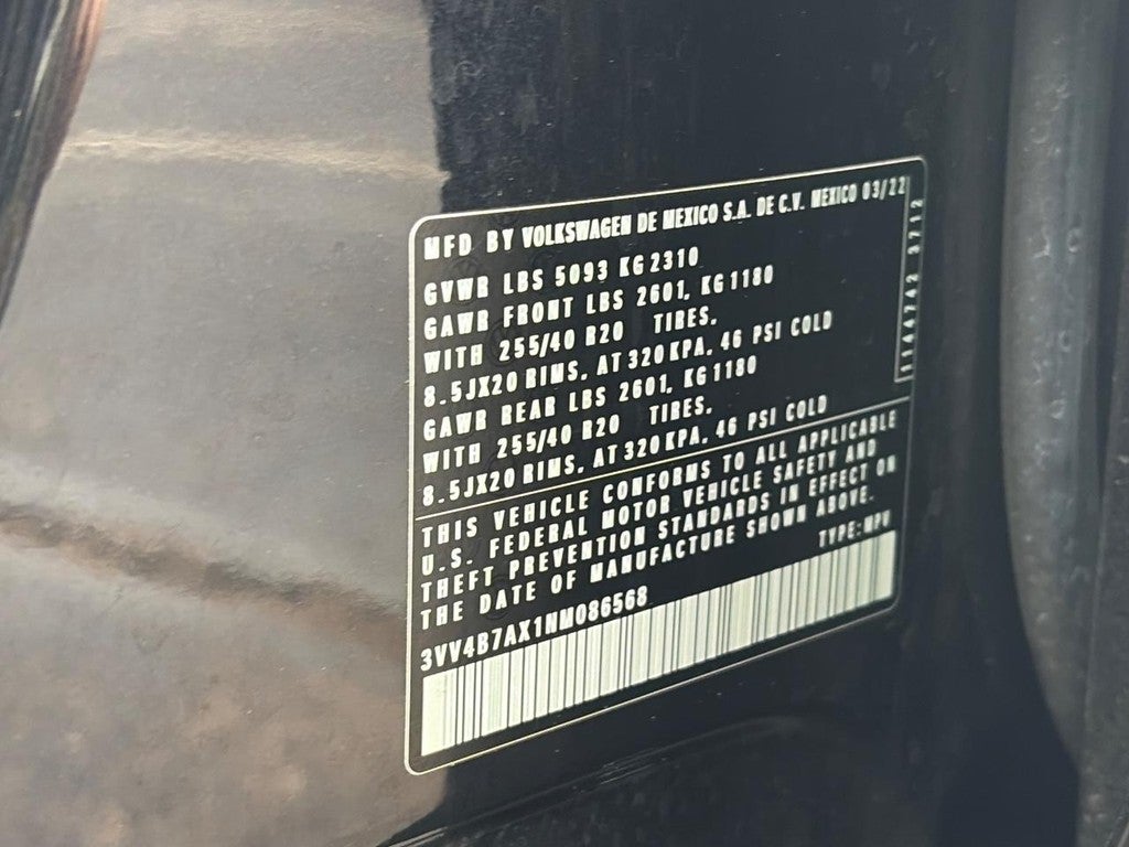 2022 Volkswagen Tiguan 2.0T SEL R-Line 4MOTION