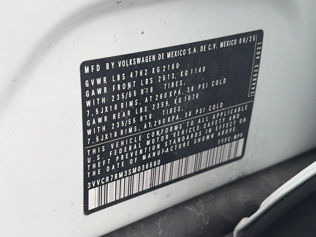 2025 Volkswagen Tiguan 2.0T S FWD