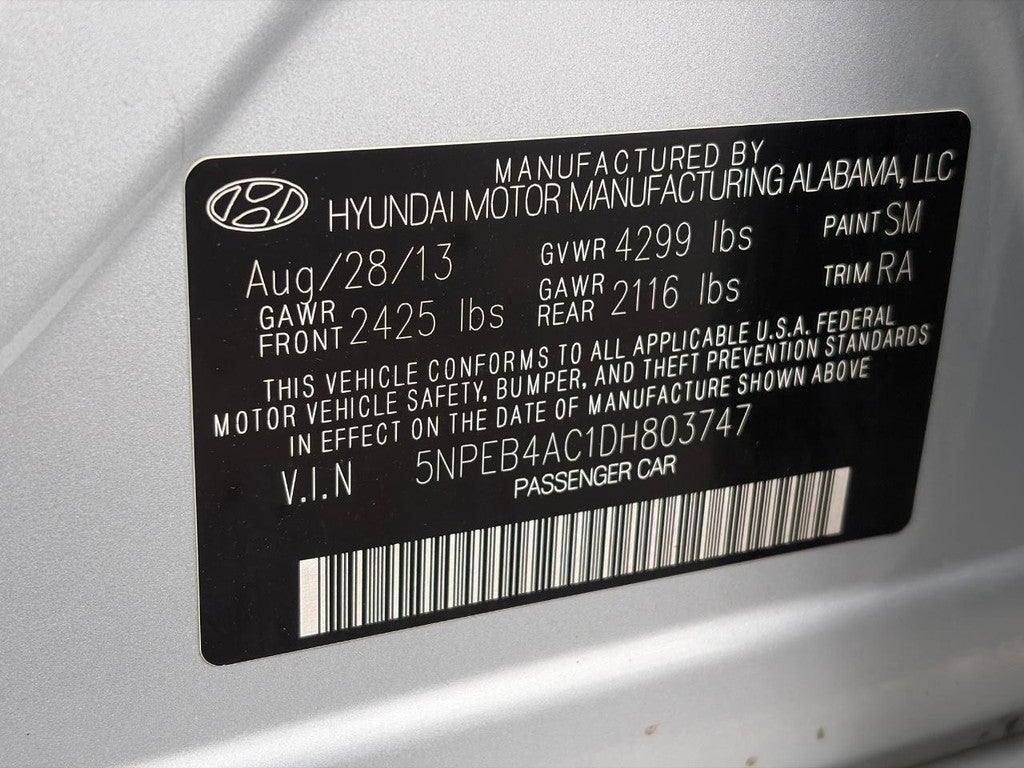 2013 Hyundai Sonata 4dr Sdn 2.4L Auto GLS
