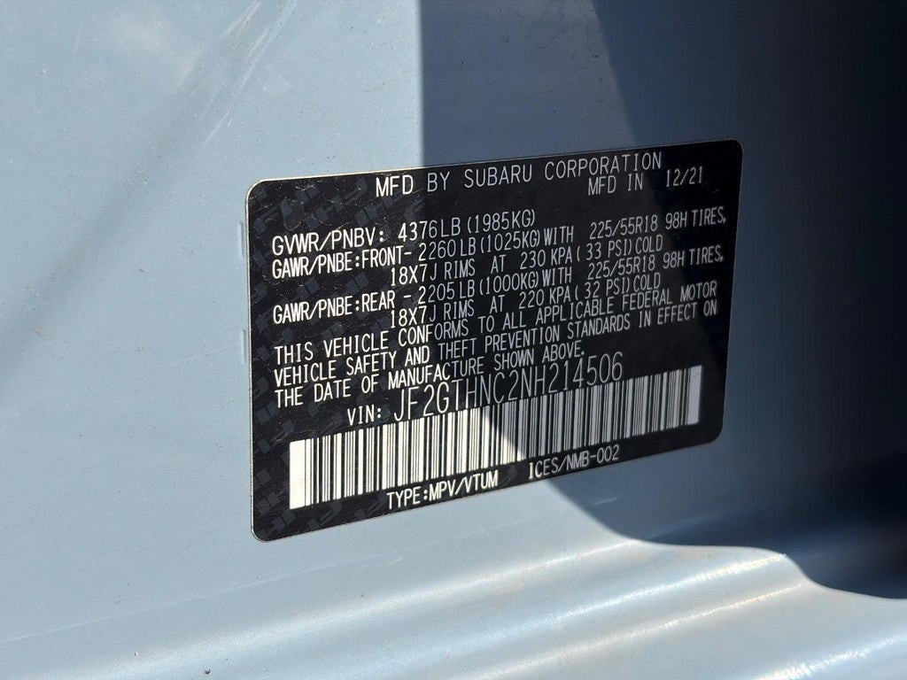 2022 Subaru Crosstrek Limited CVT