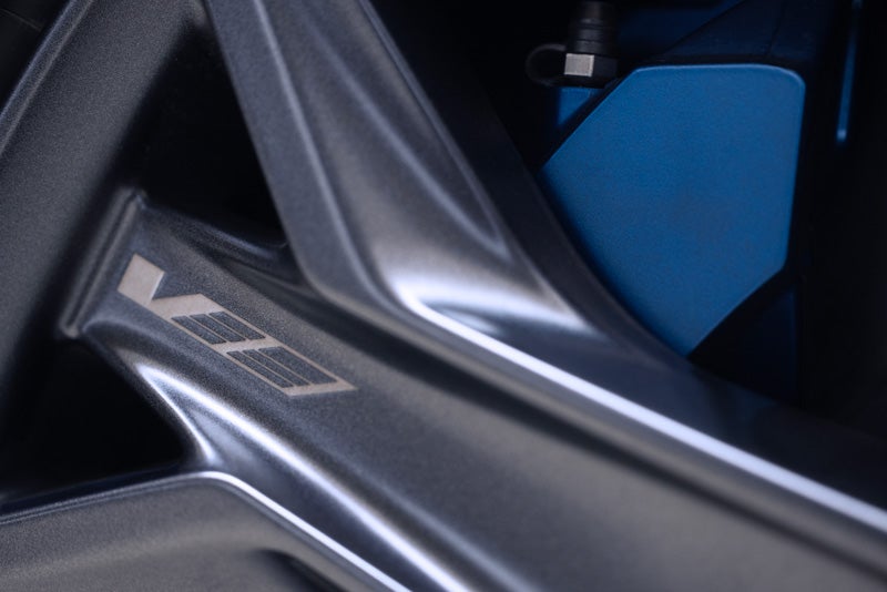 Close-up of the 2026 OPTIQ-V Brembo Performance Front Brakes | Bommarito Cadillac in Saint Peters MO